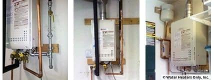 tankless water heater installs that we have done