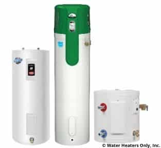electric water heater styles